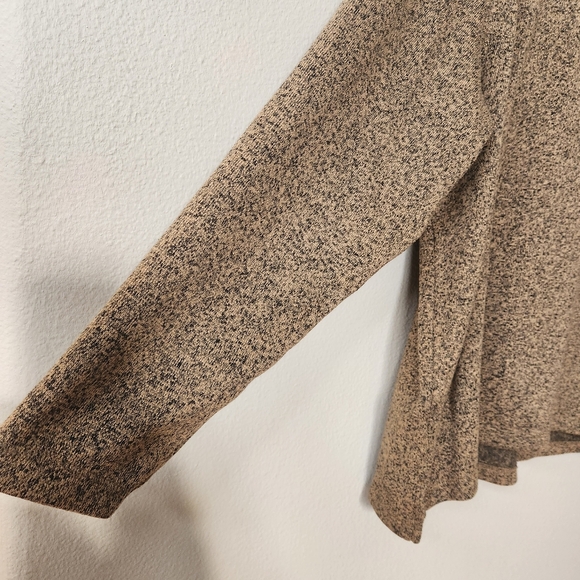 Wrangler Authentics Men's Marled Knit Pullover 1/4 Zip Sweater Sweatshirt in Tan - Picture 3 of 9